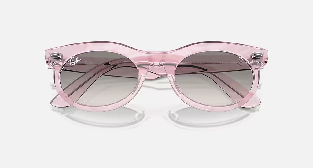 Ray-Ban Wayfarer Oval Sunglasses PhotoWavesPurple ClearGradientGrey