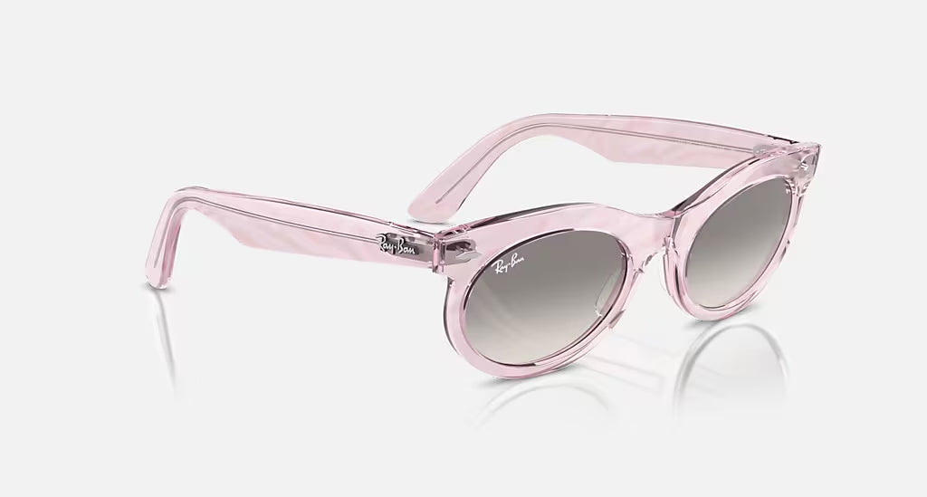 Ray-Ban Wayfarer Oval Sunglasses PhotoWavesPurple ClearGradientGrey