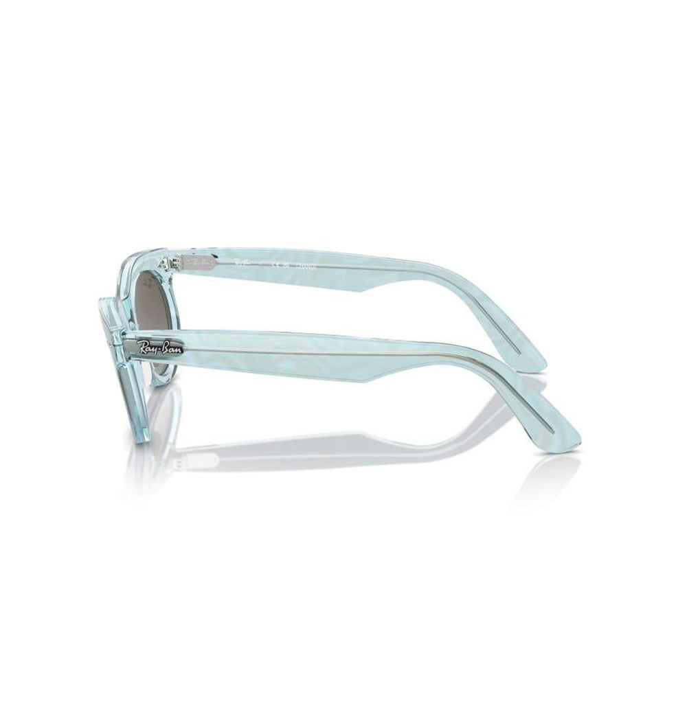 Ray-Ban Wayfarer Oval Sunglasses PhotoWavesAzure BlueGradientBrown
