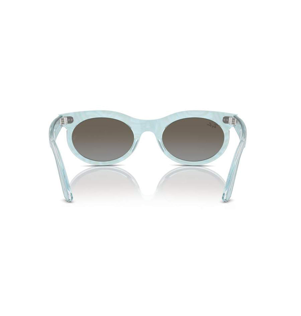 Ray-Ban Wayfarer Oval Sunglasses PhotoWavesAzure BlueGradientBrown