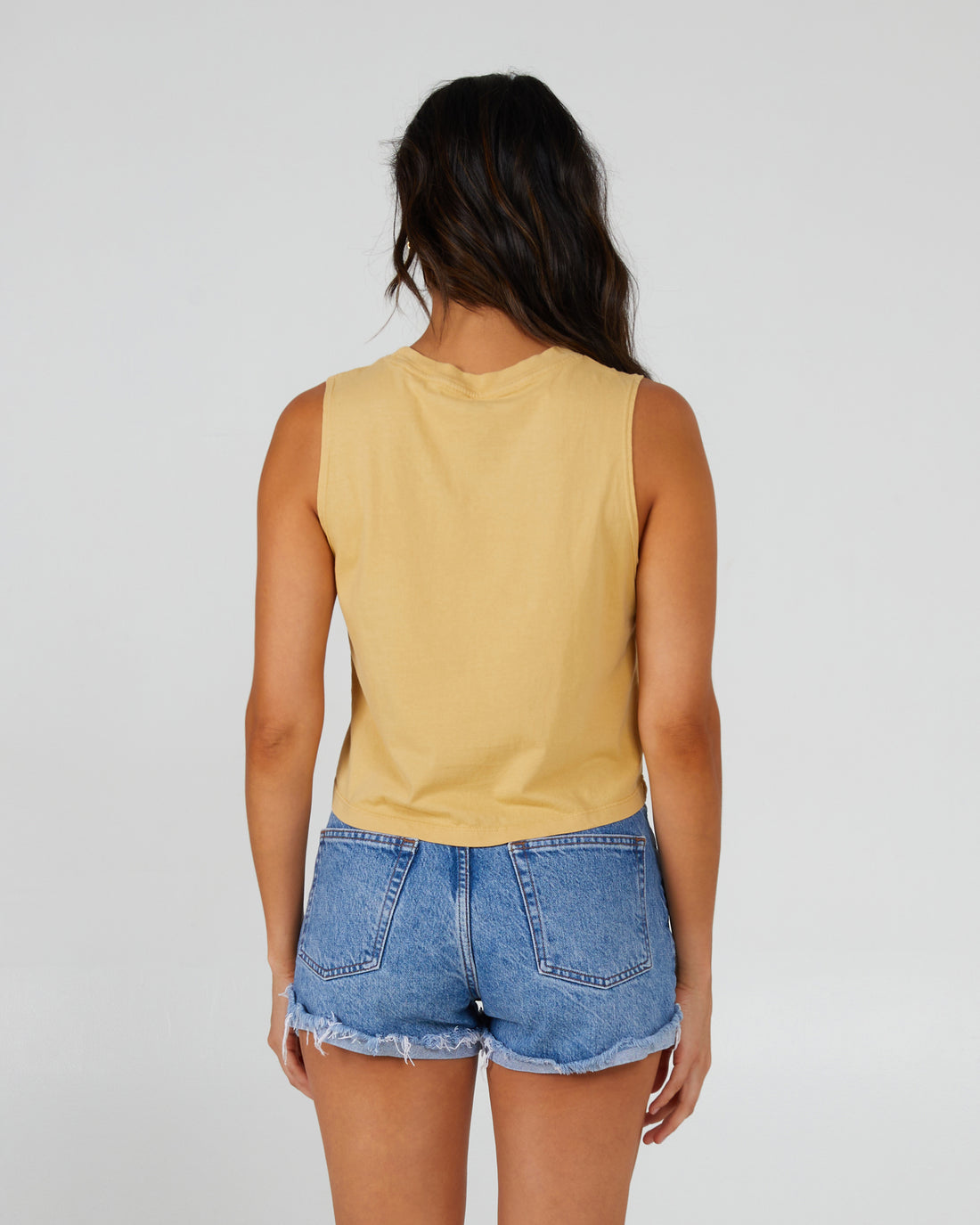 Salty Crew Soarin Cropped Tank DustyGold M