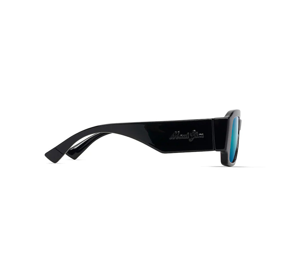 Maui Jim Kupale Polarized Sunglasses ShinyBlack BlueHawaii