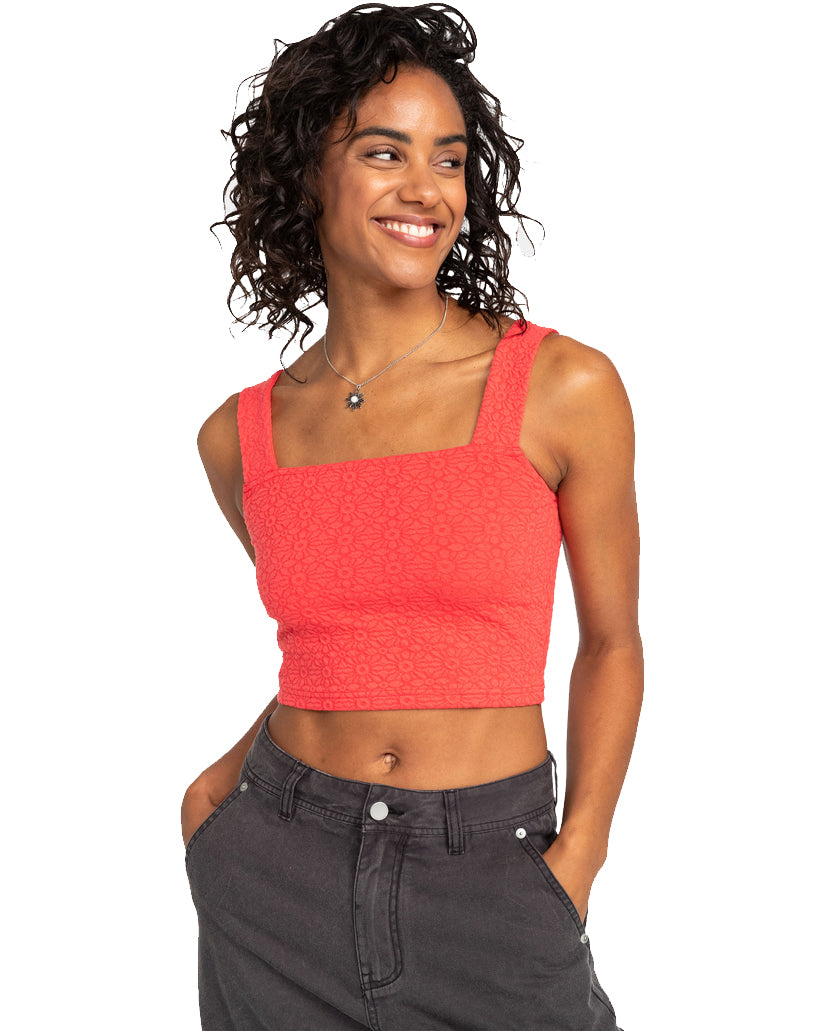 Roxy Hibiscus Roja Tank Top RMZ0 XS