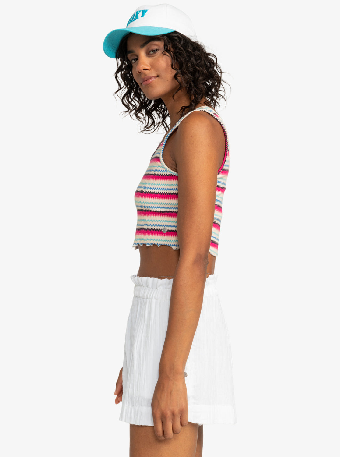 Roxy Keep It Wavy Cropped Tank XKMB L