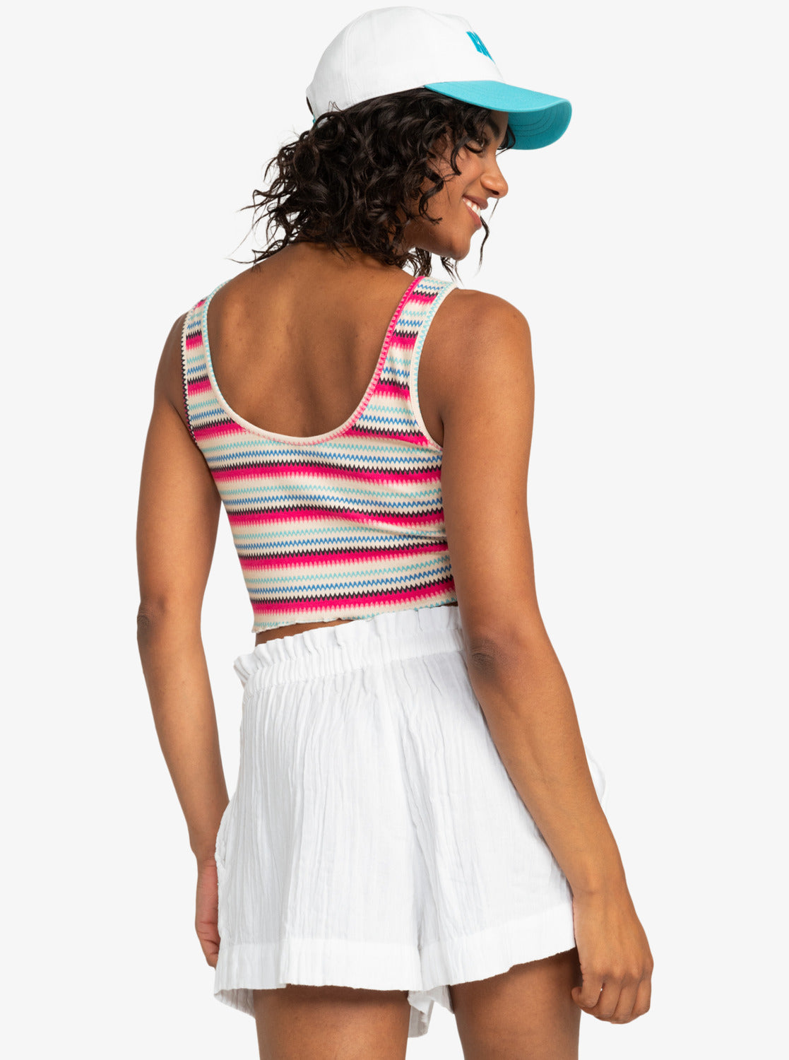 Roxy Keep It Wavy Cropped Tank XKMB XS