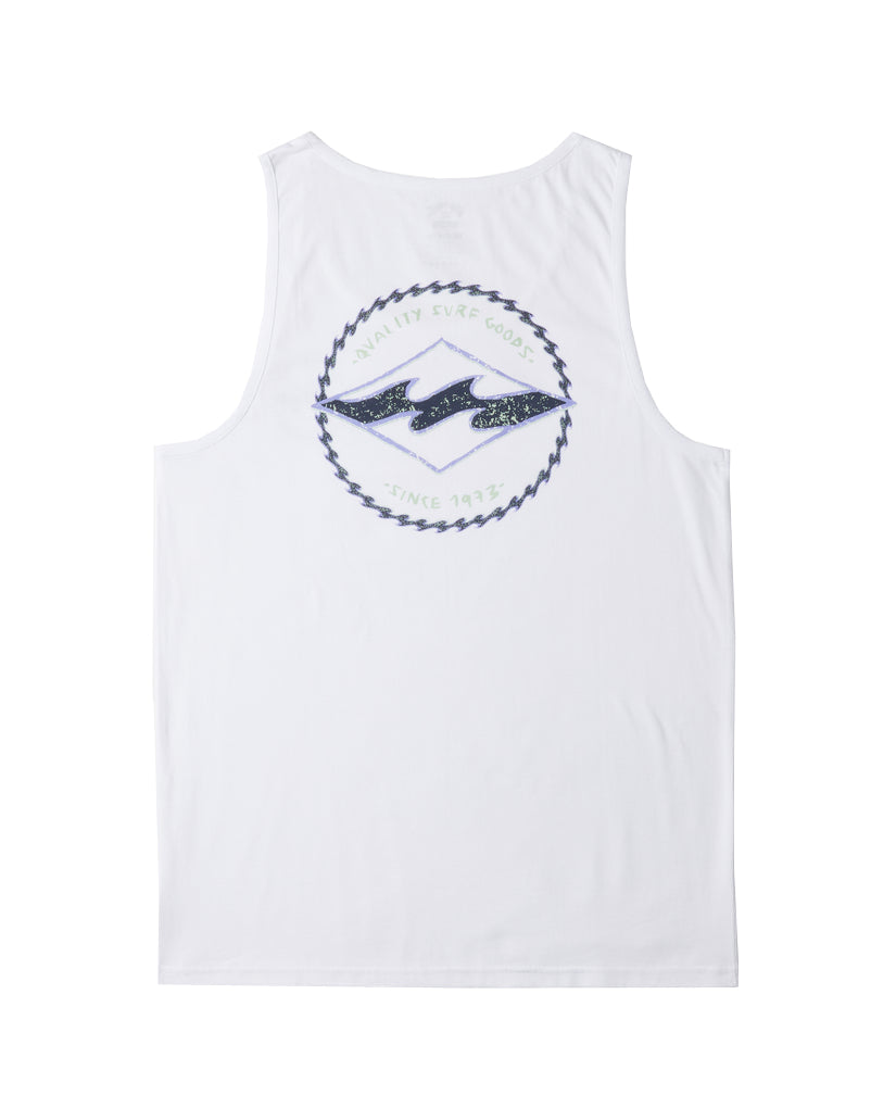 Billabong Rotor Diamond Tank WHT L