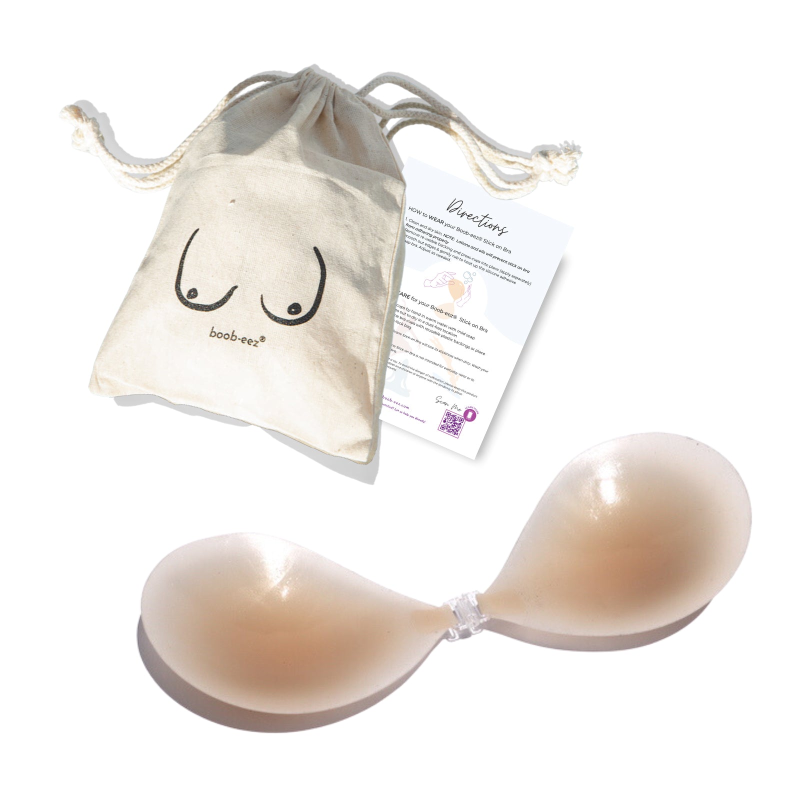 Boob-eez Silicone Stick on Bra LightTint B