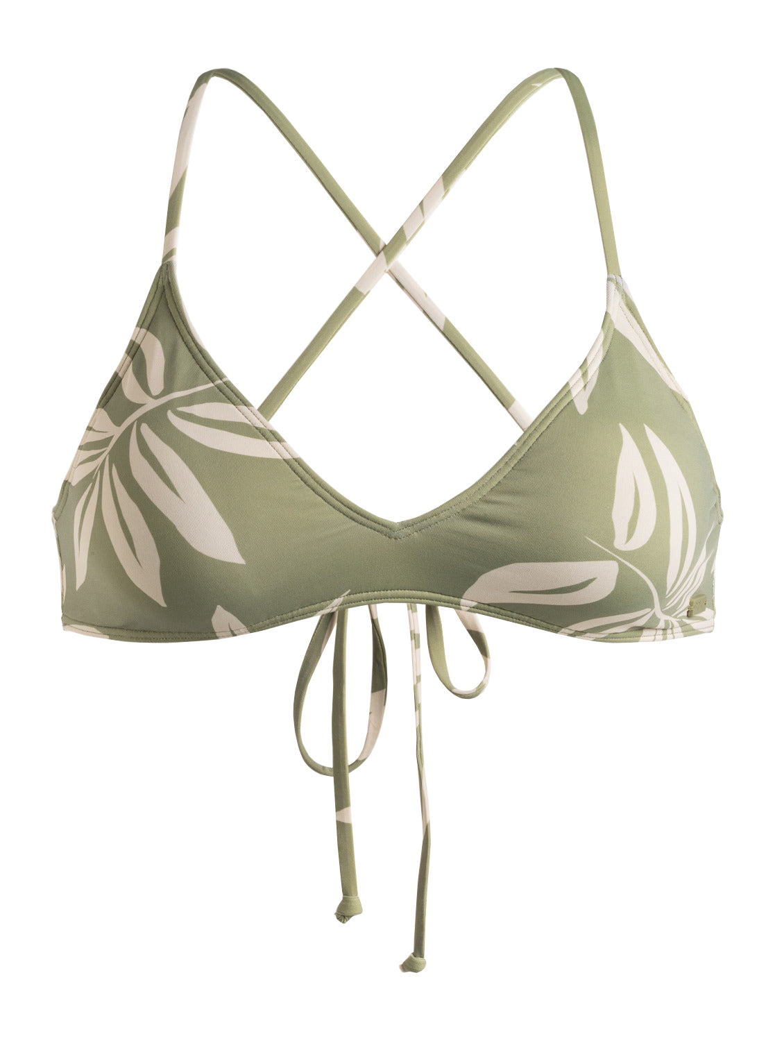 Roxy PT Beach Classic Strappy Bra Bikini Top GLD6 M