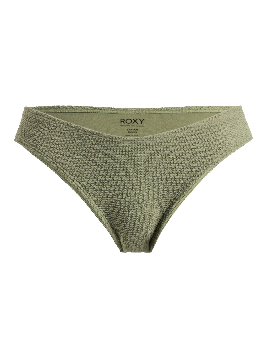 Roxy Essaouira Moderate High Leg Bikini Bottom GLD0 L