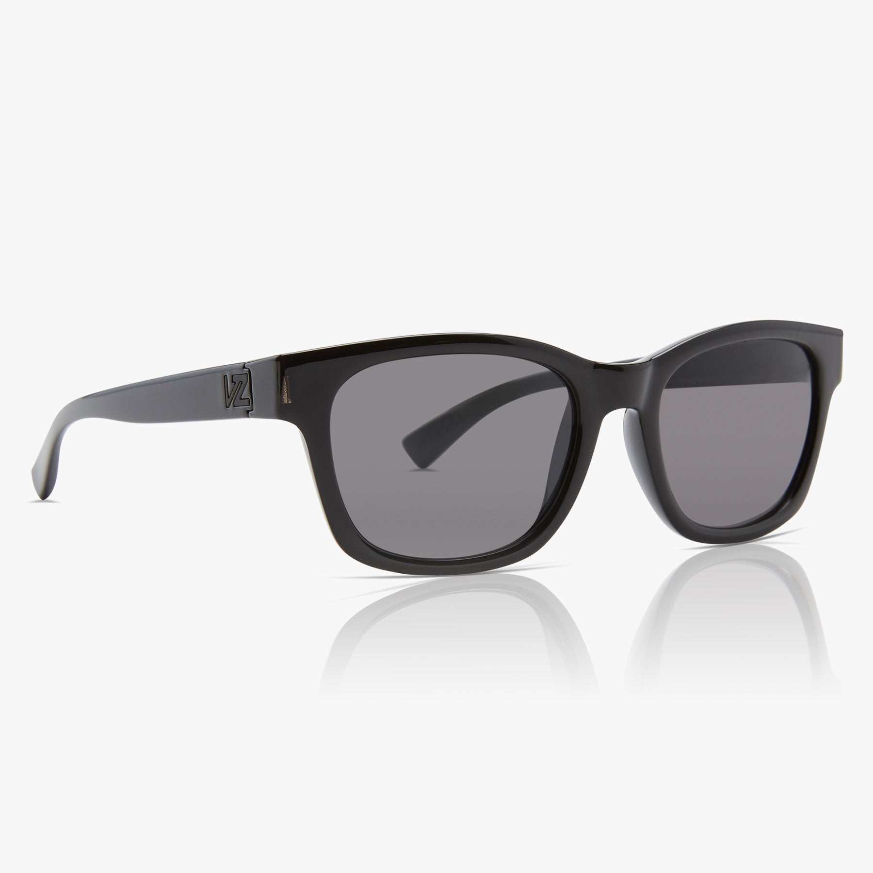 Von Zipper Approach Polarized Sunglasses GlossBlack Grey Square