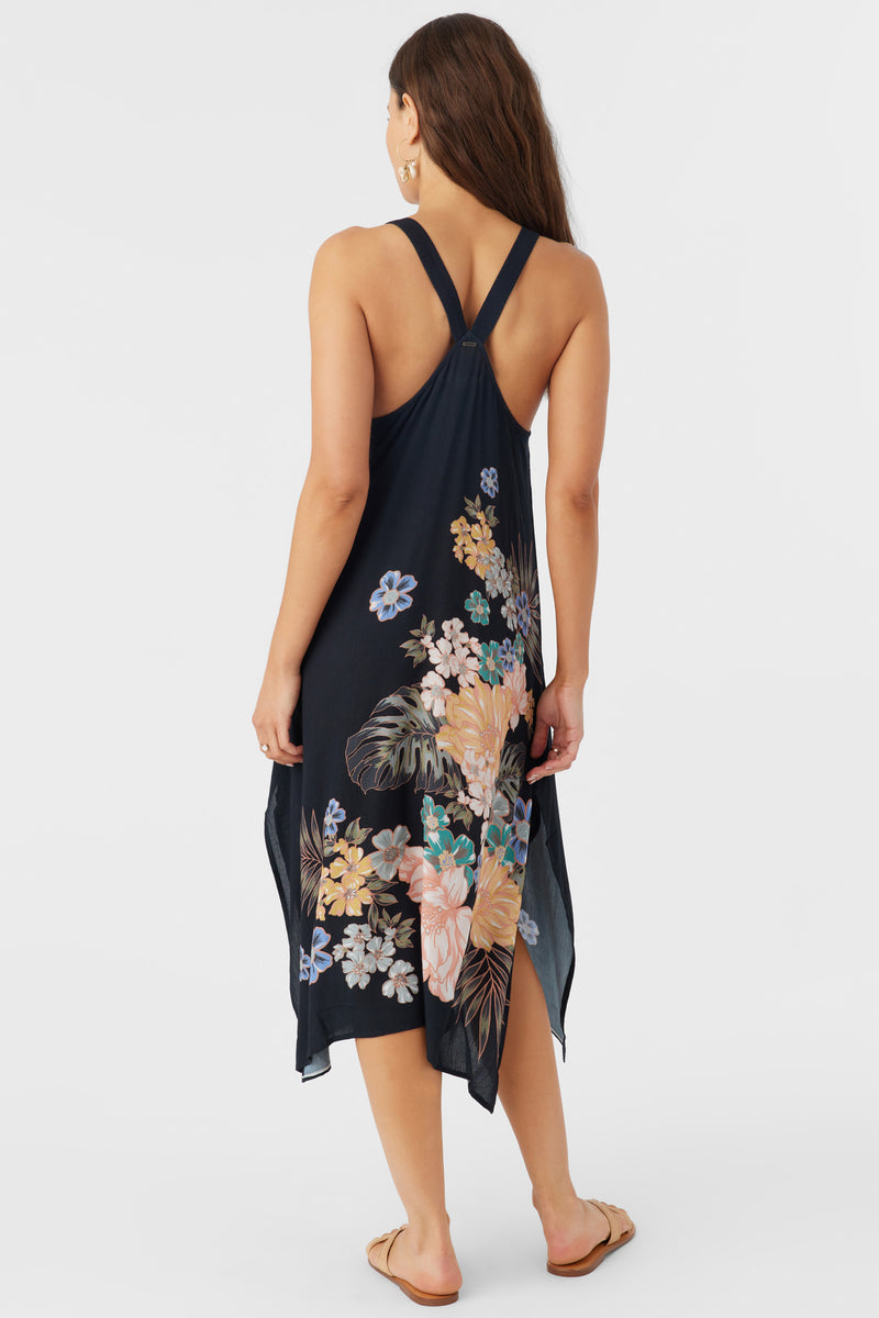 Miranda Midi Printed BLK L