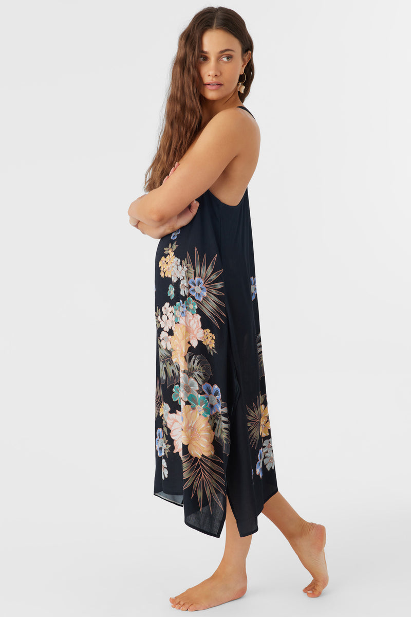 Miranda Midi Printed BLK L