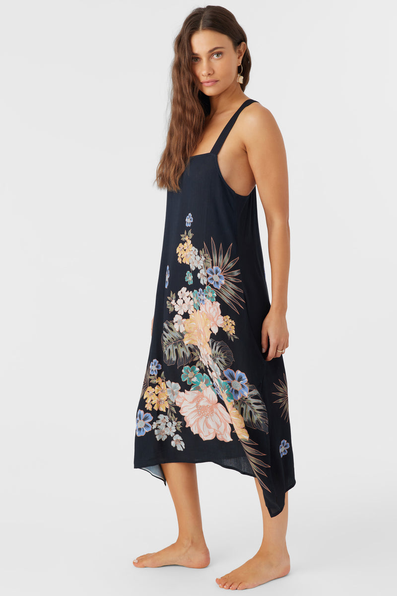 Miranda Midi Printed BLK L