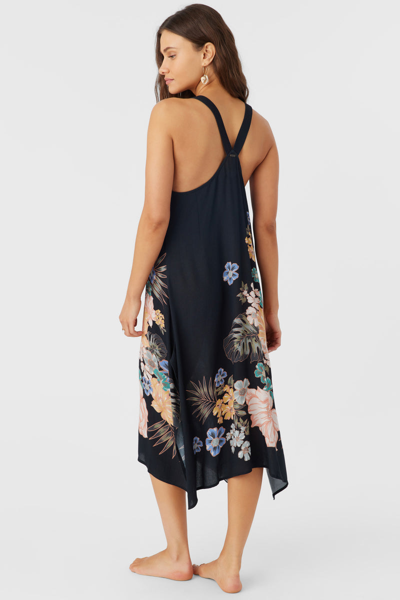 Miranda Midi Printed BLK L