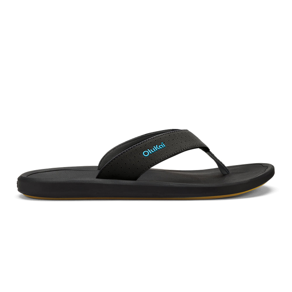 Olukai Ki i Mens Sandal LR5G-Lava Rock-Bold Blue 12