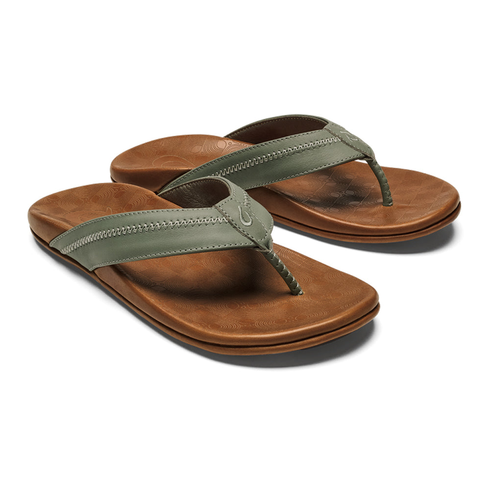 Olukai Hiapo Mens Sandal 4DFM-Odyssey Grey-Sahara 12