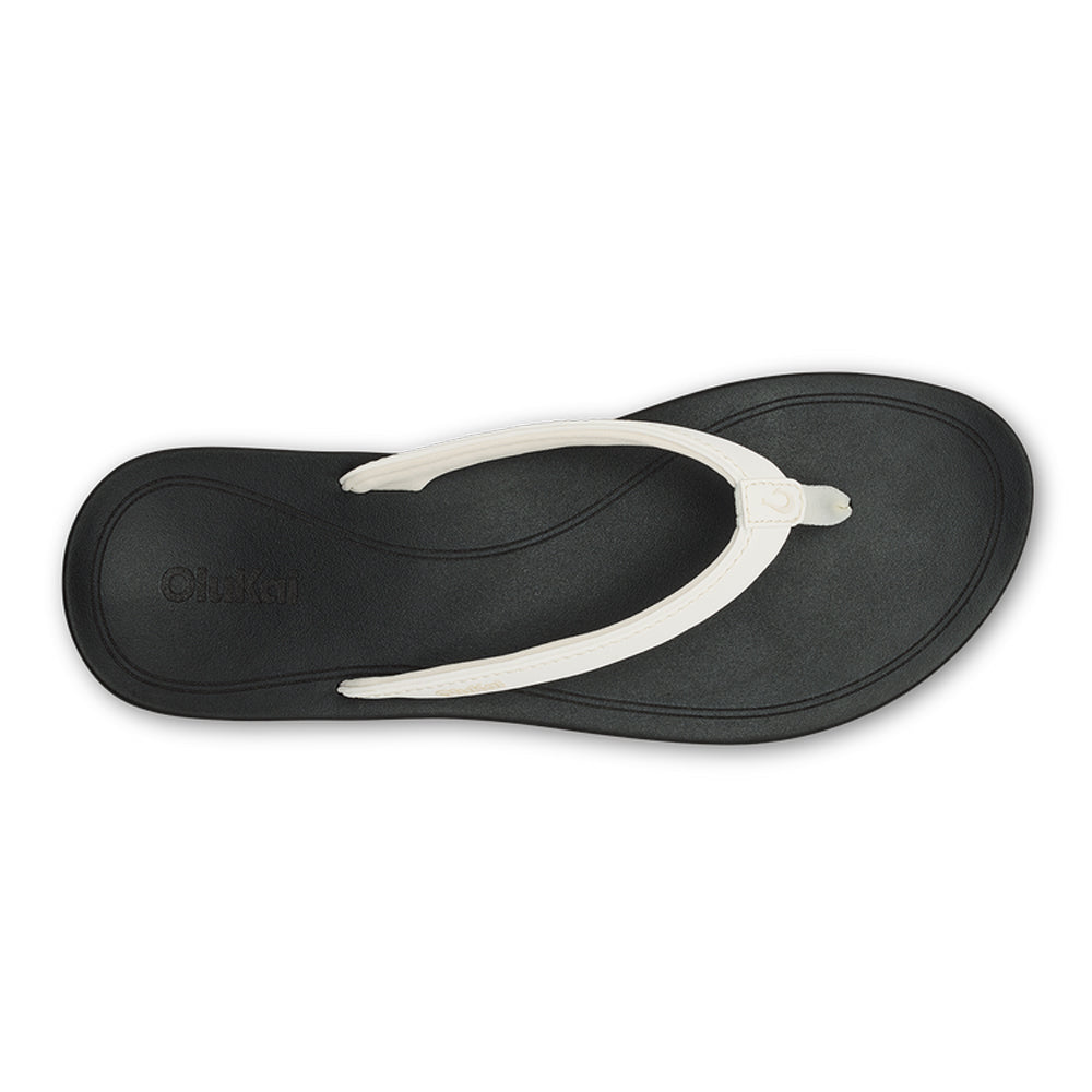 Olukai Uiki Womens Sandal WBLR-Bright White-Lava Rock 11