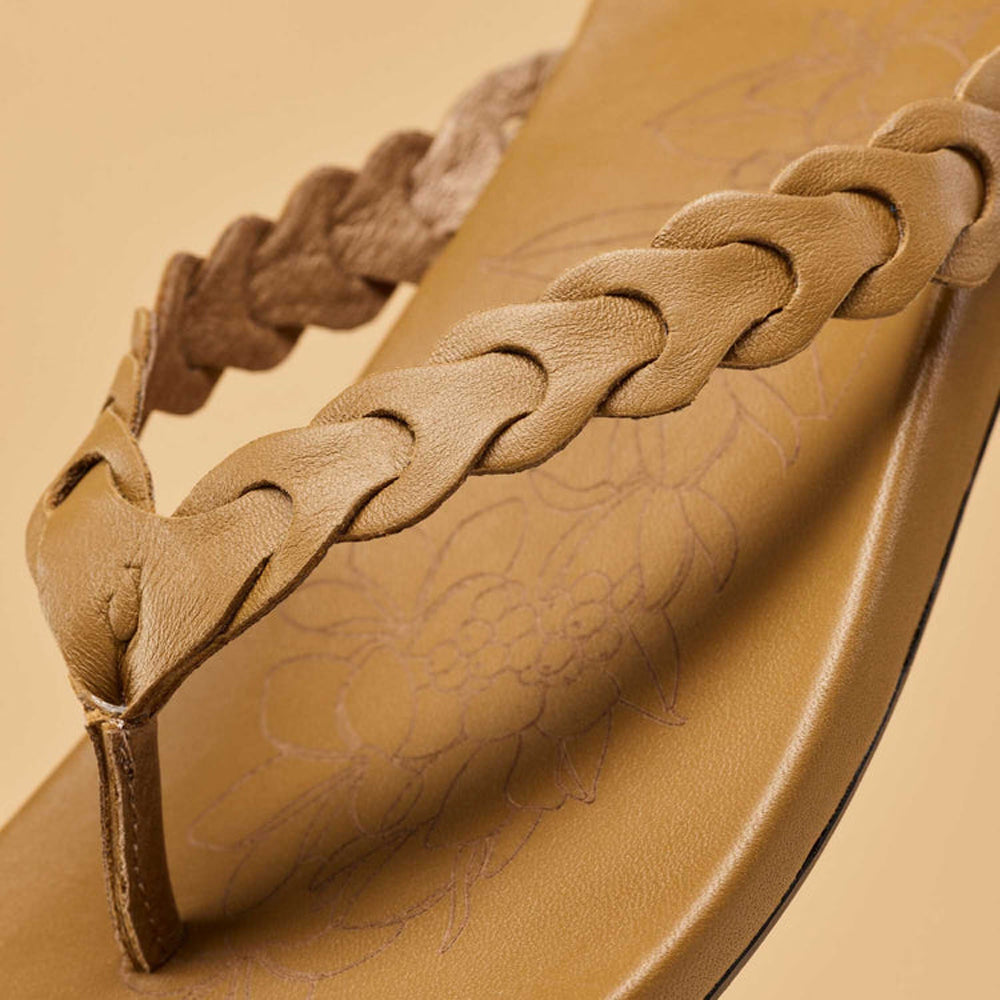 Olukai Lei Womens Sandal 3434-Tan-Tan 7