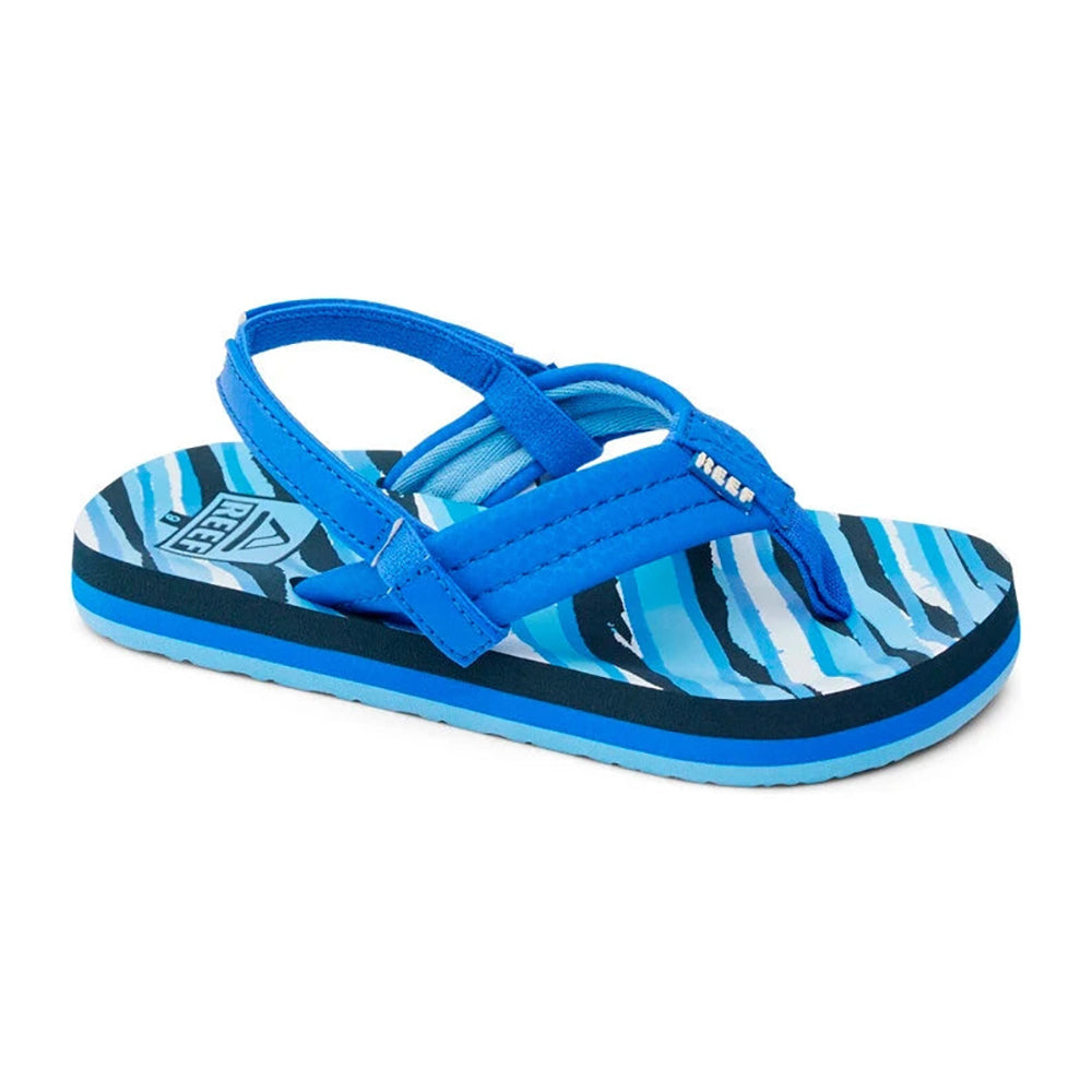 Reef Little Ahi Boys Sandal Royal Stripe 12 C