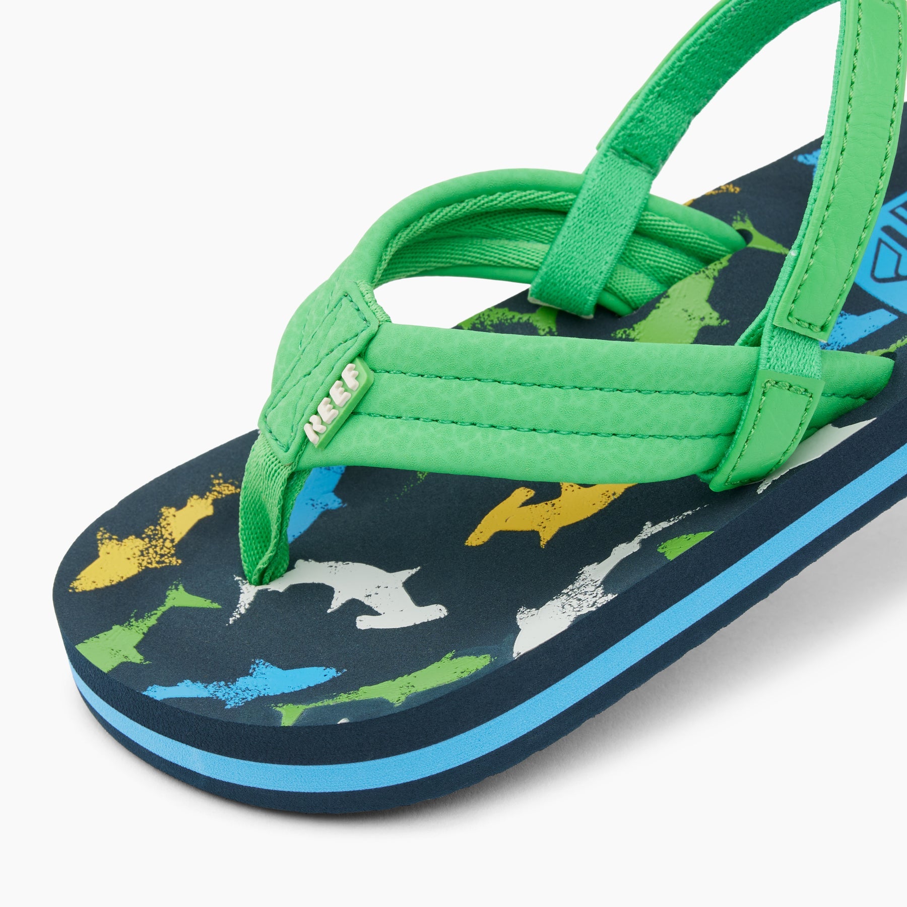 Reef Little Ahi Boys Sandal Multi Shark 12 C
