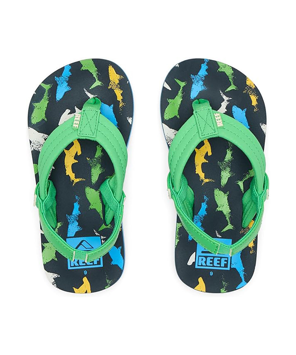 Reef Little Ahi Boys Sandal Multi Shark 11 C