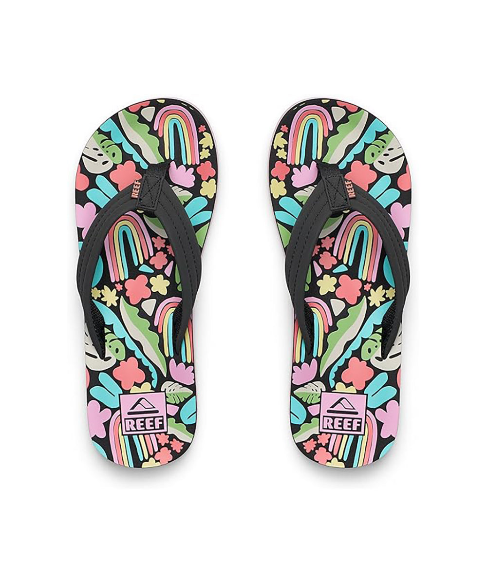Reef Ahi Girls Sandal Tropical Rainbow 5 Y
