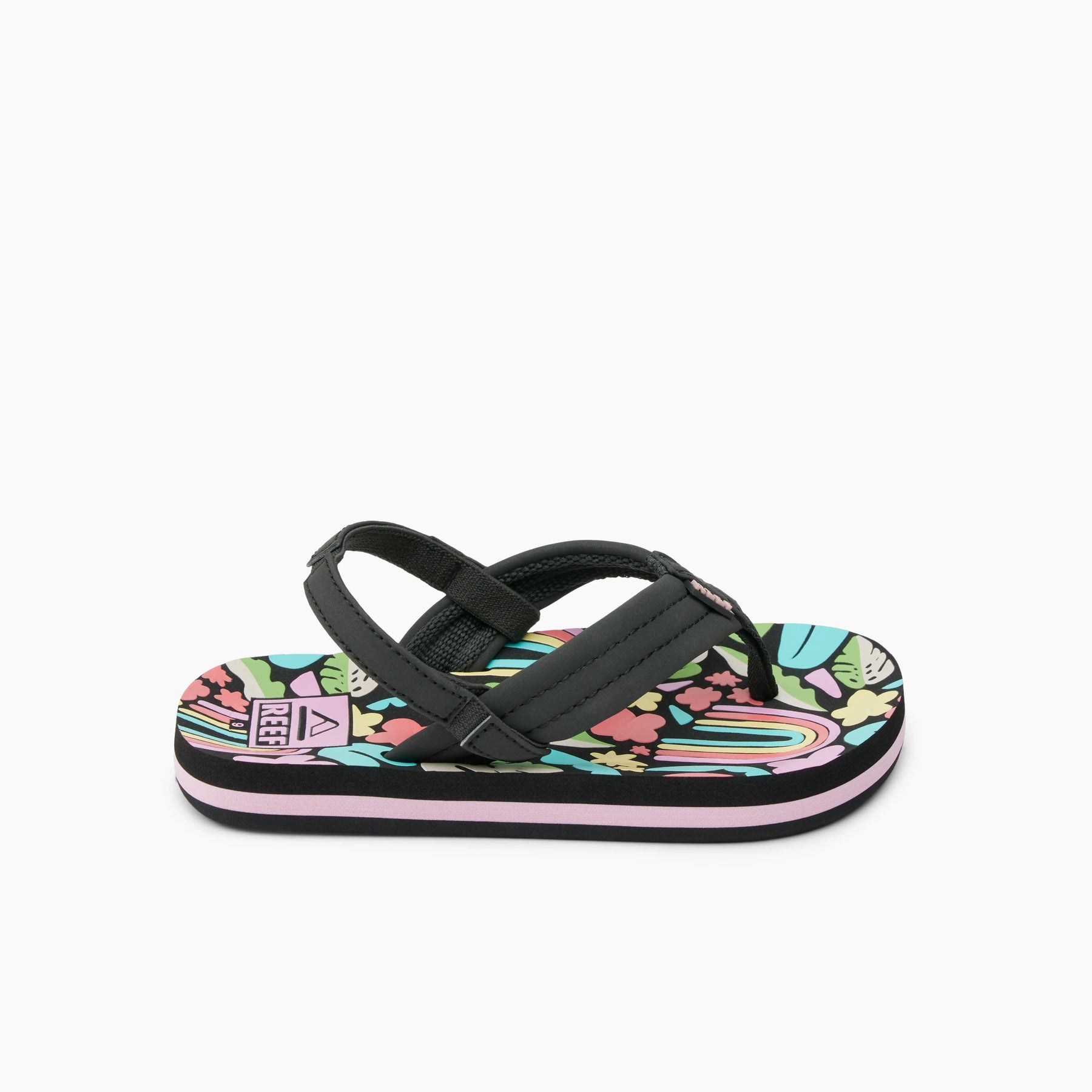 Reef Little Ahi Girls Sandal Tropical Rainbow 4 C