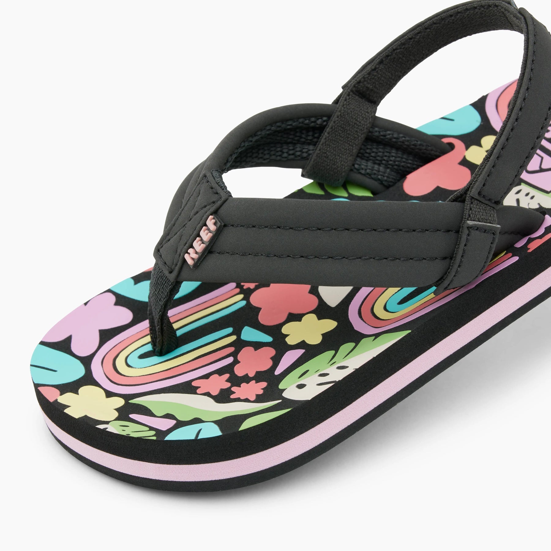 Reef Little Ahi Girls Sandal Tropical Rainbow 6 C
