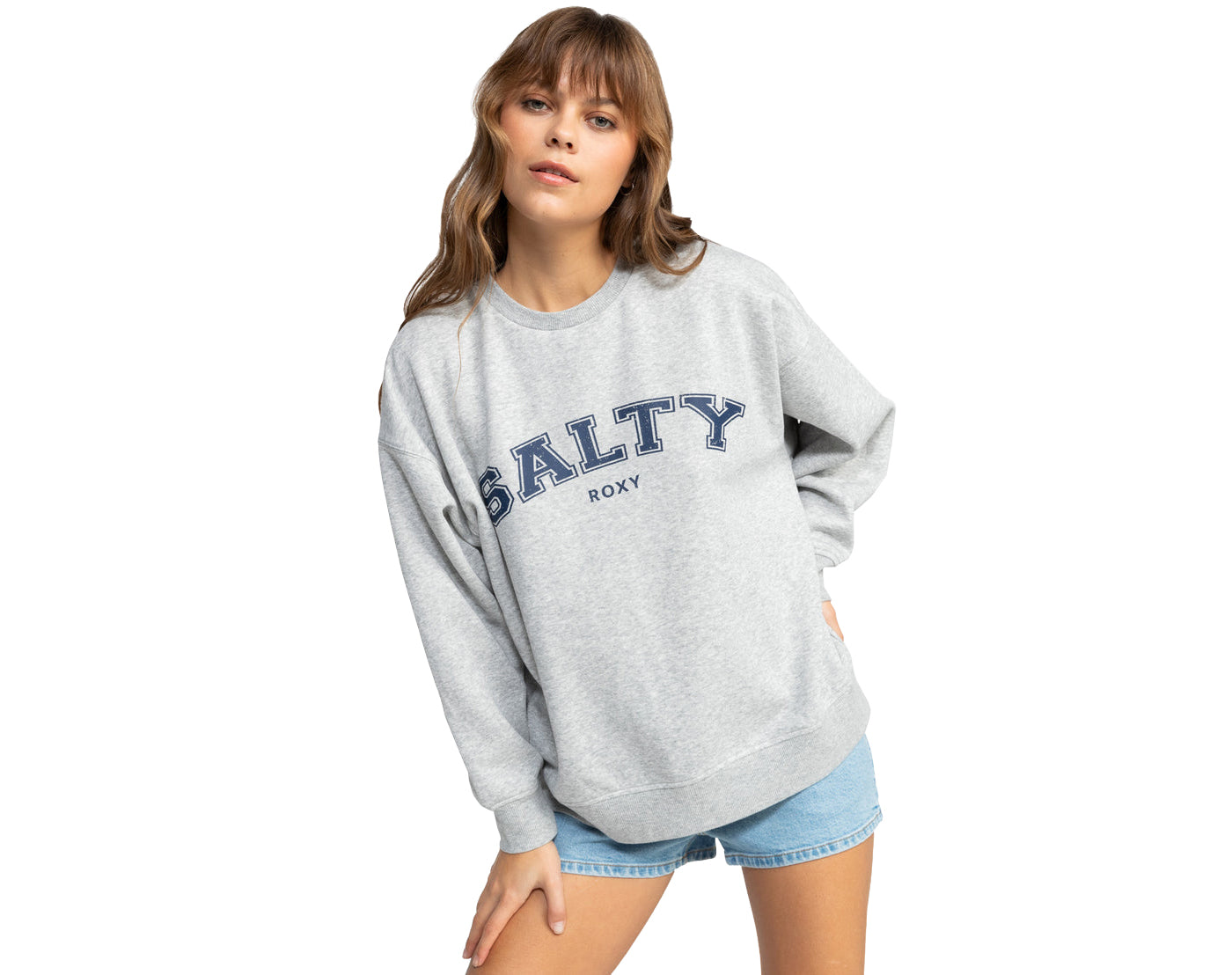 Roxy Morning Hike Crop Sweatshirt SGRH L