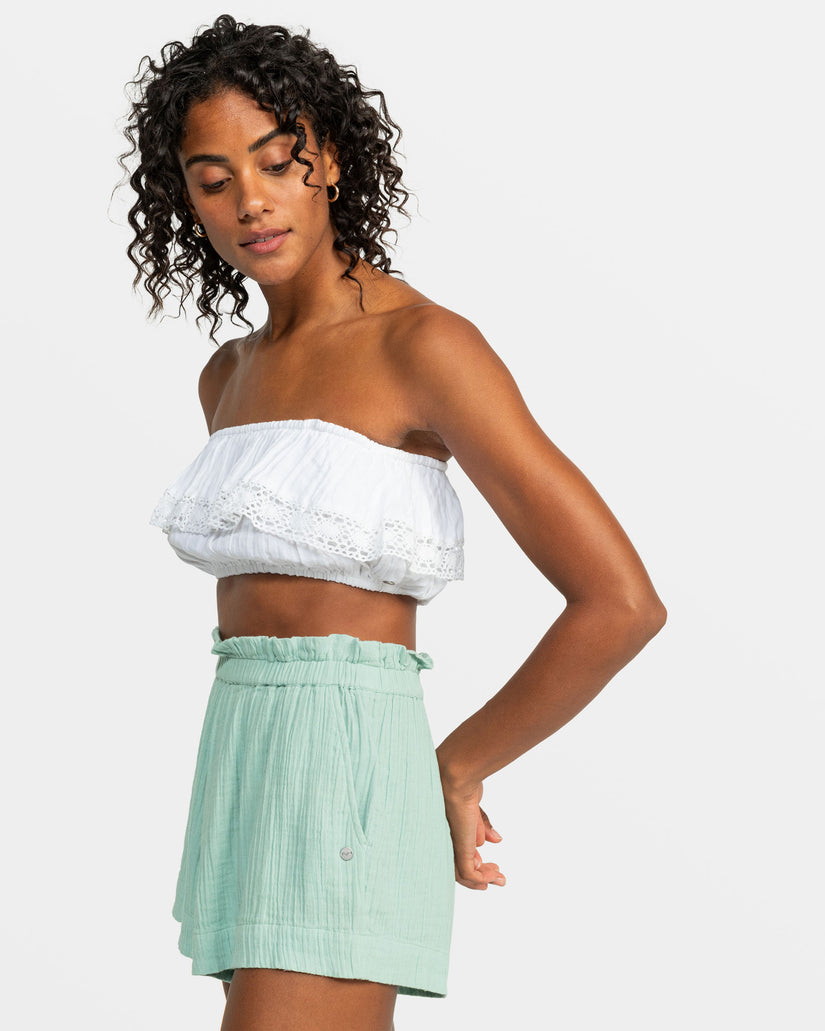 Roxy Golden Tropic Vibes Tube Top WBK0 L