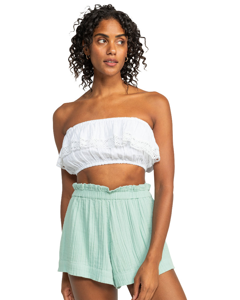 Roxy Golden Tropic Vibes Tube Top WBK0 L