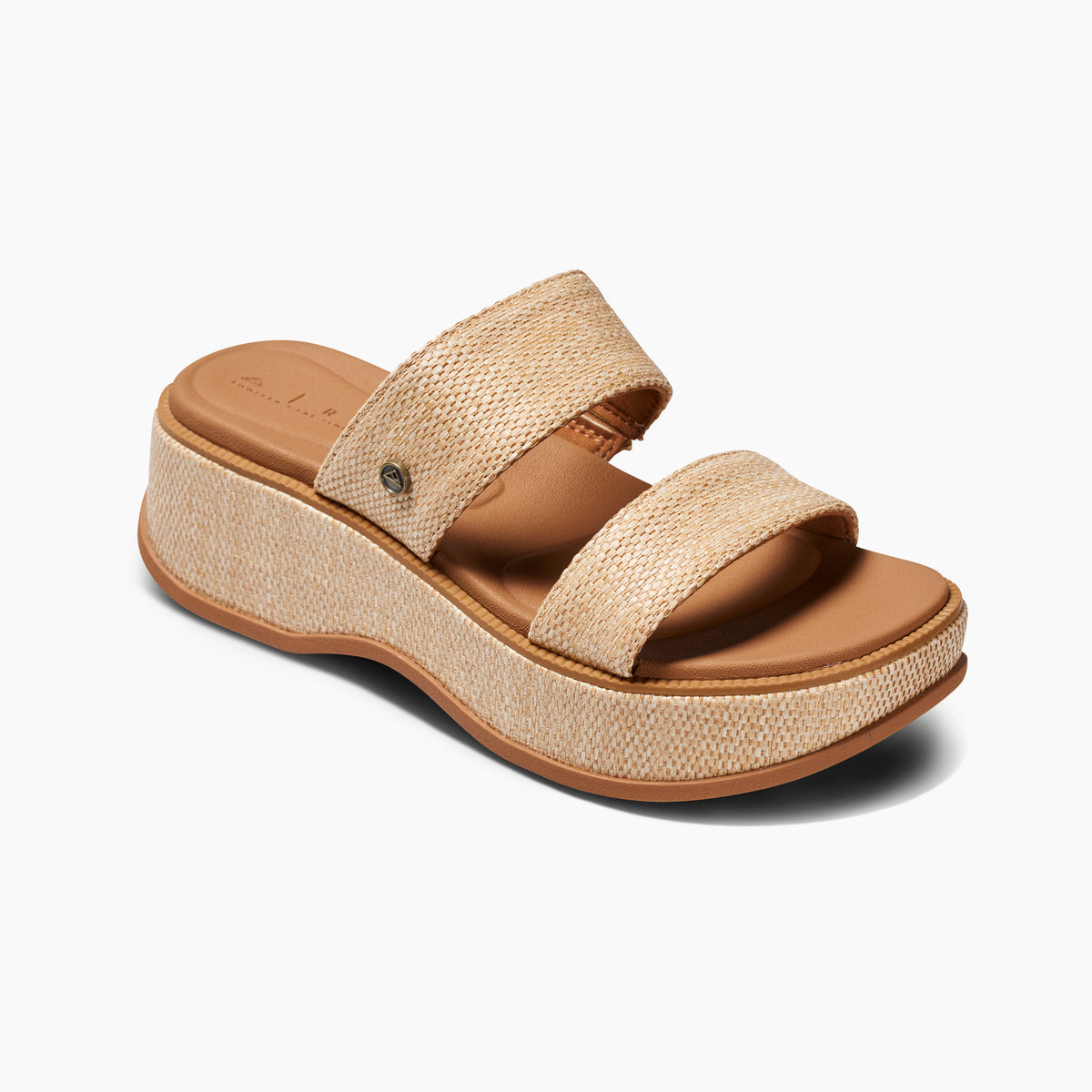 Reef Lofty Lux Hi Womens Sandal Tan Raffia 10