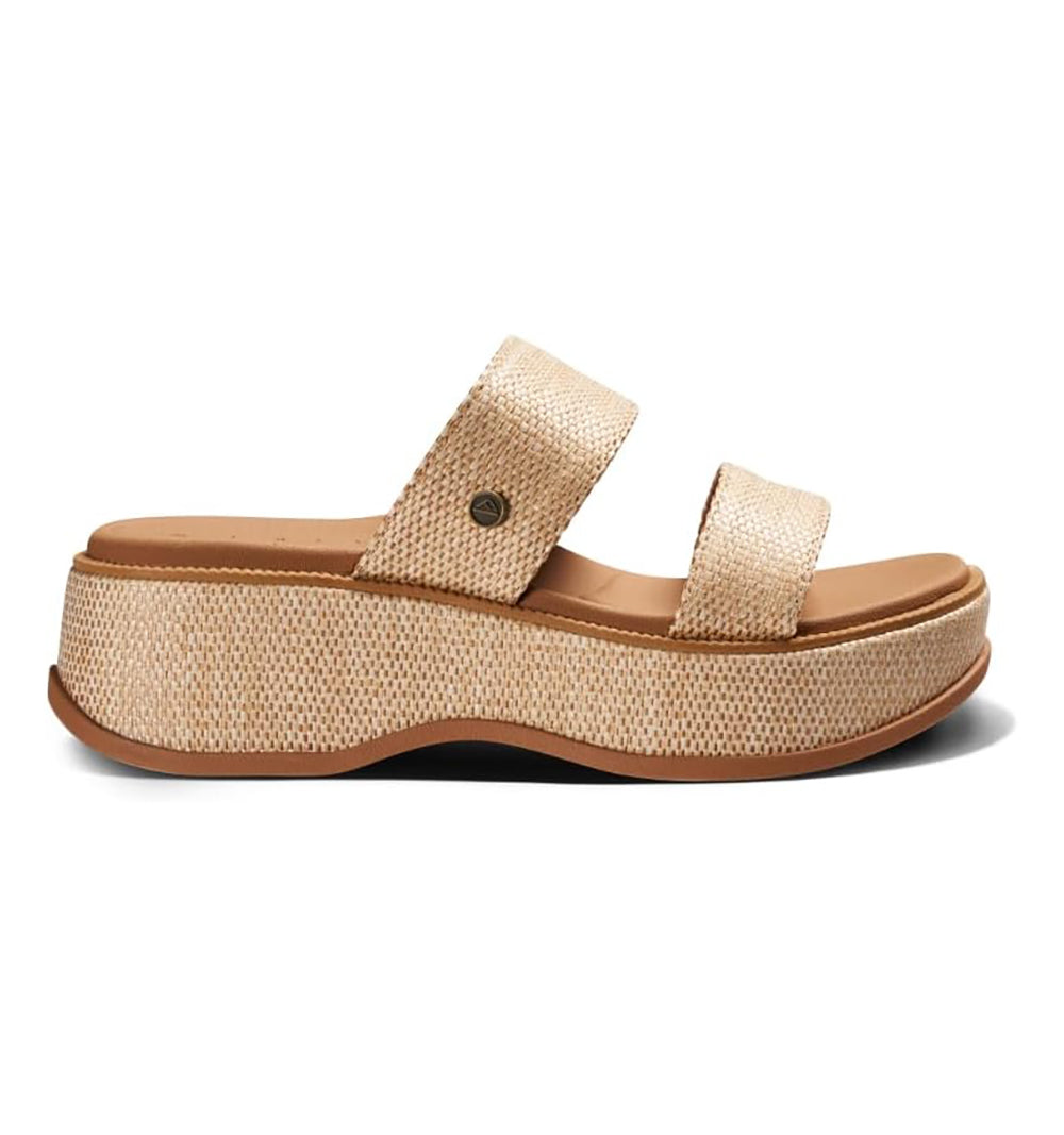 Reef Lofty Lux Hi Womens Sandal Tan Raffia 9