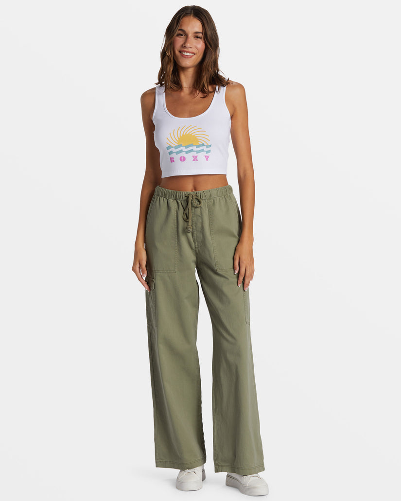 Simple Surf Dive In Cropped Tank WBS0 S