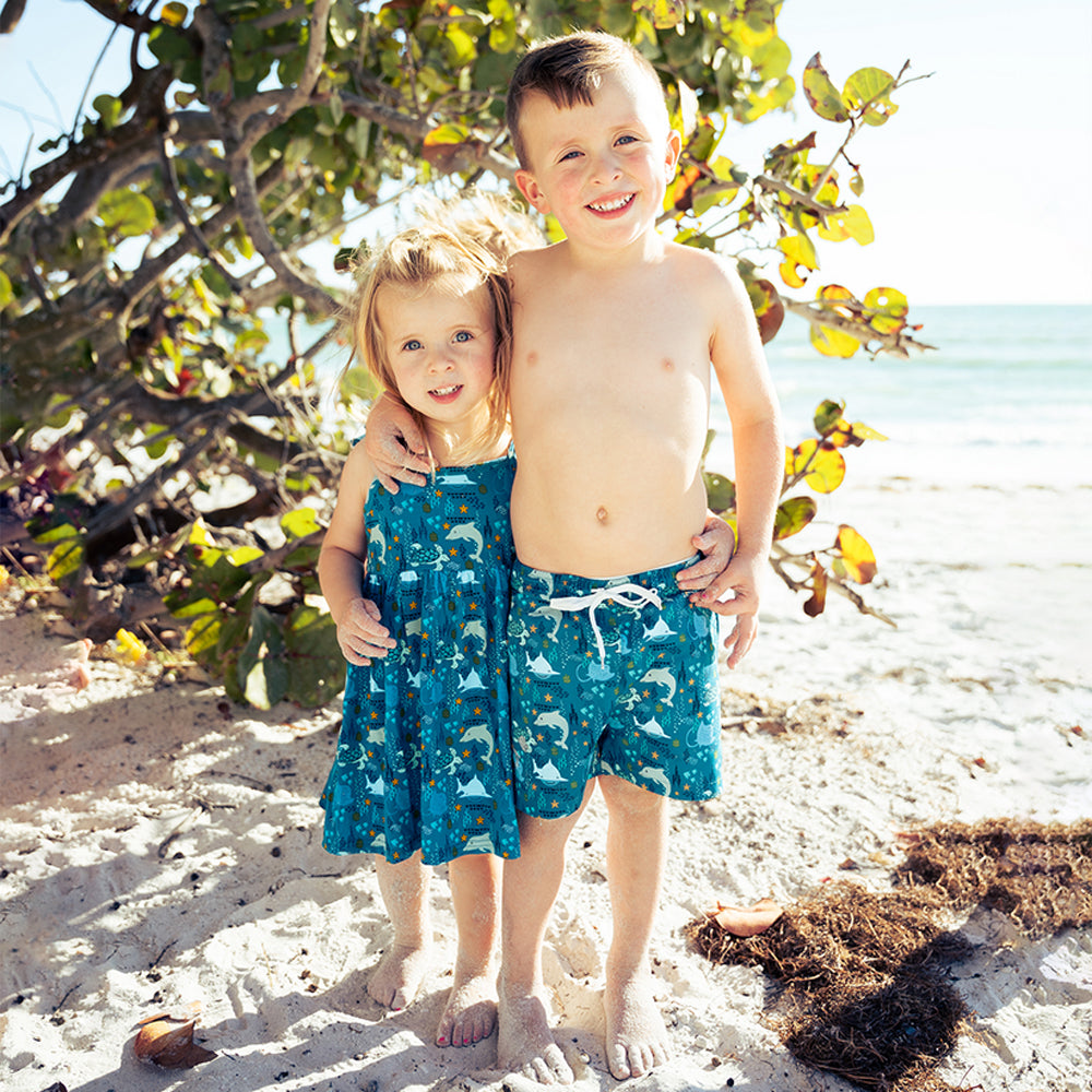 Emerson and Friends Boys Swim Trunks OceanFriends 3-6M