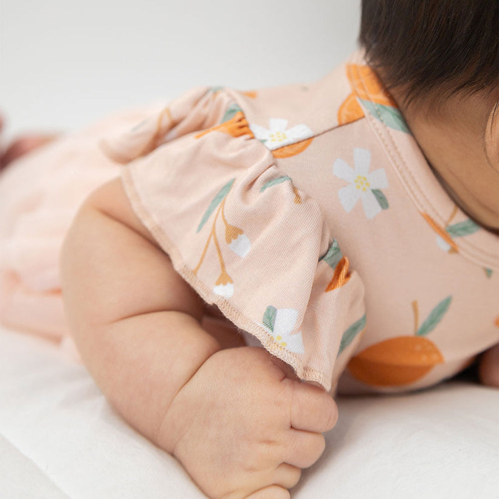 Emerson and Friends Freshly Squeezed Tulle Skirted Onesie Pink 3-6M