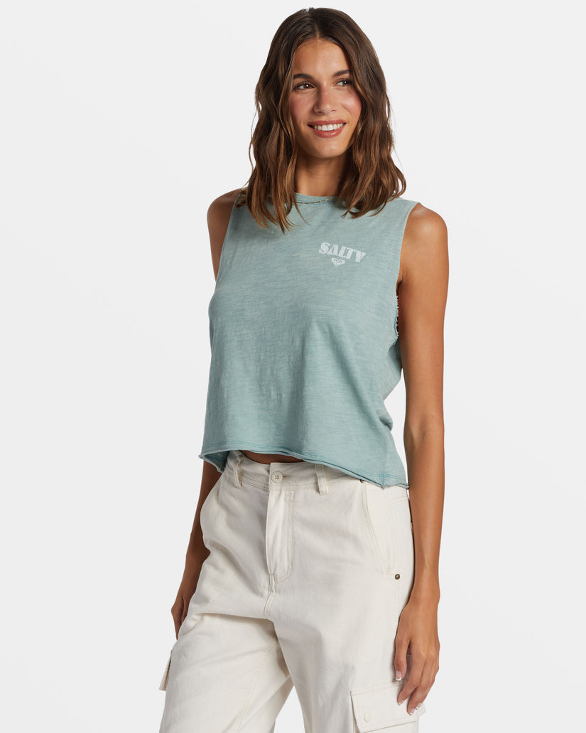 Roxy Salty Stack Muscle Tank BKE0 M