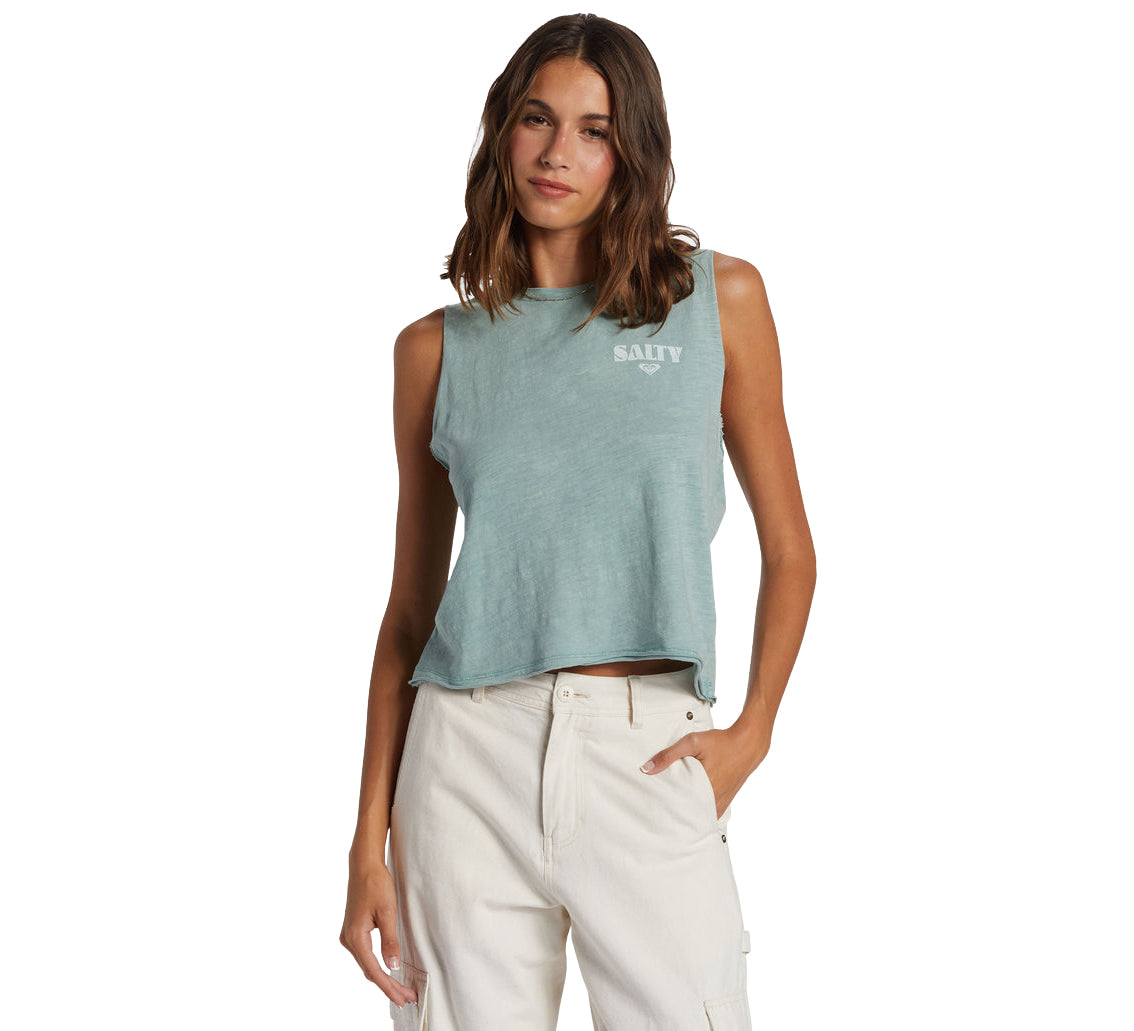 Roxy Salty Stack Muscle Tank BKE0 M