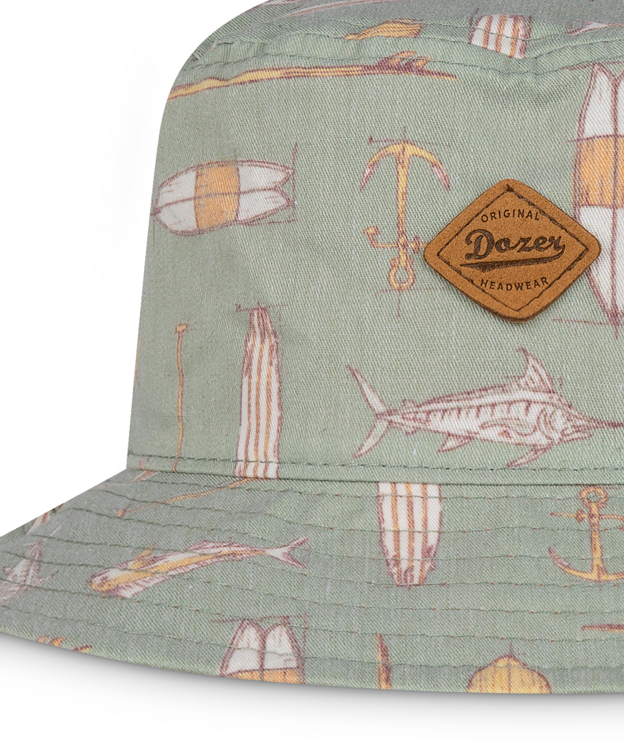 Tank Stream Design Baby Boys Bucket Hat-Lochiel Khaki 12-24
