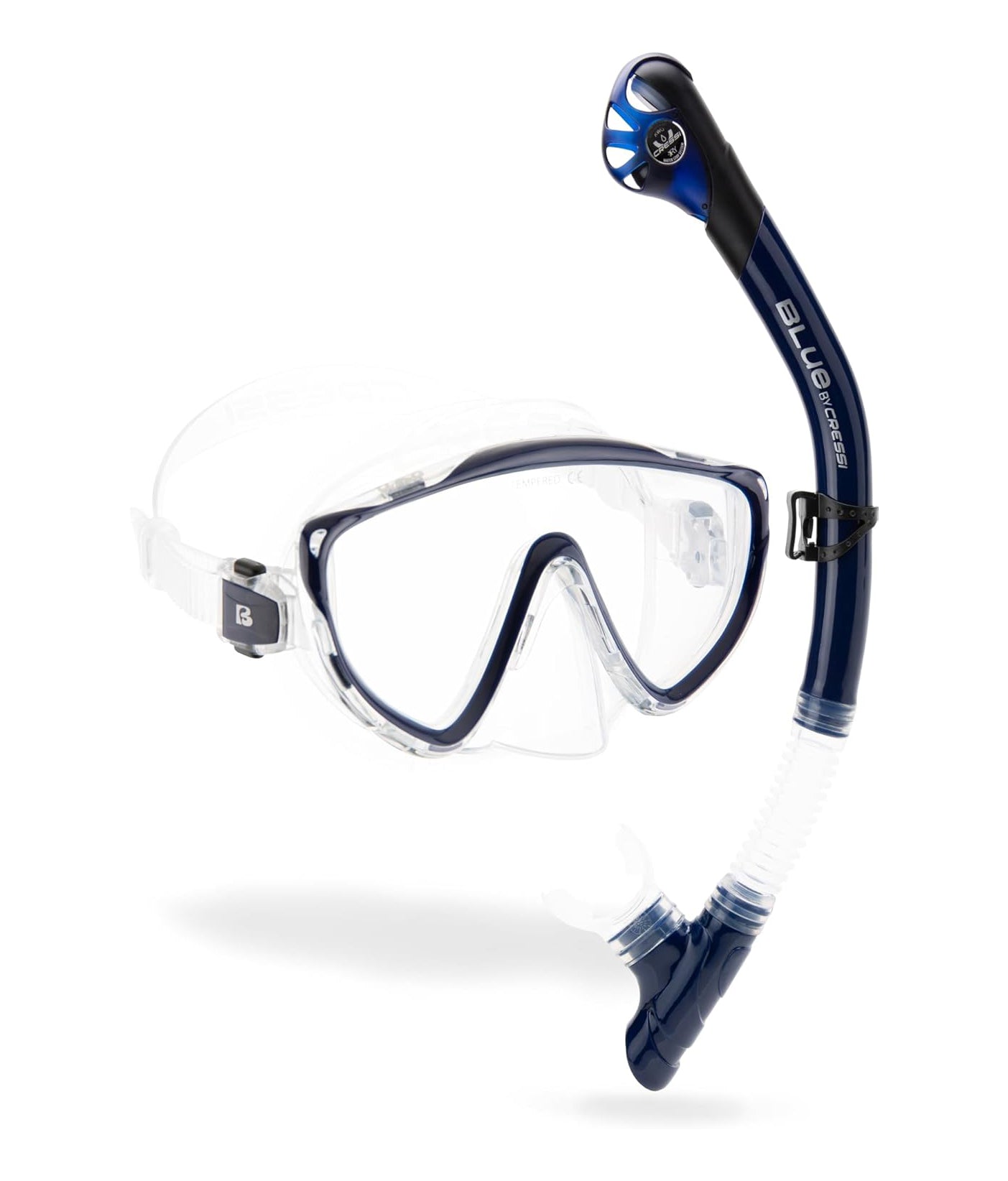 Cressi Tino & Scilla Snorkeling Combo Clear/BlueNavy