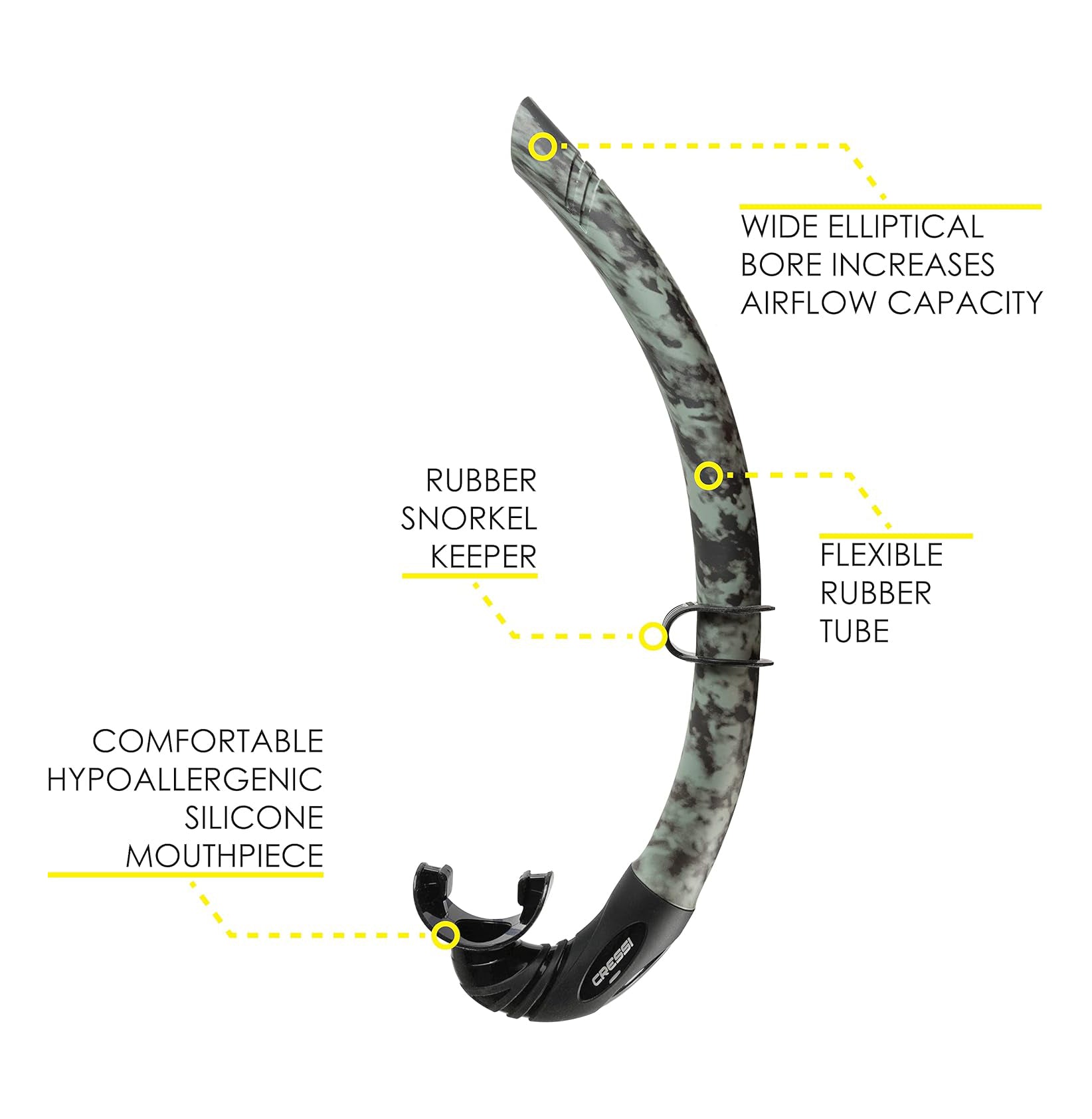 Cressi Corsica Snorkel CamoBrown