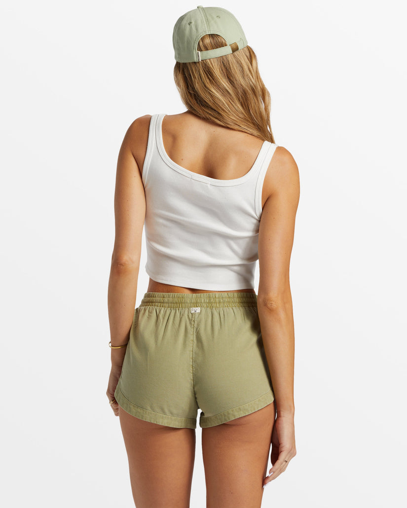 BILLABONG ROAD TRIPPIN ELASTIC WAIST SHORTS AVO-AVOCADO XS