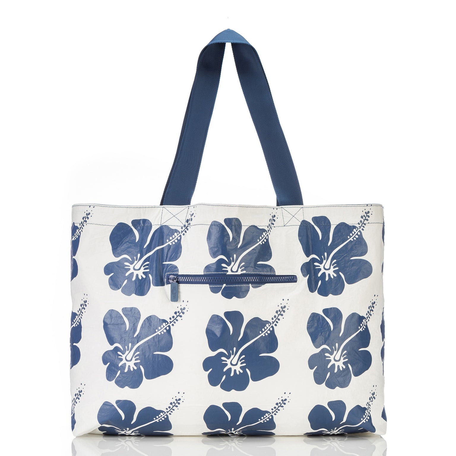 Aloha Big Island Hibiscus Holo Holo White/Navy