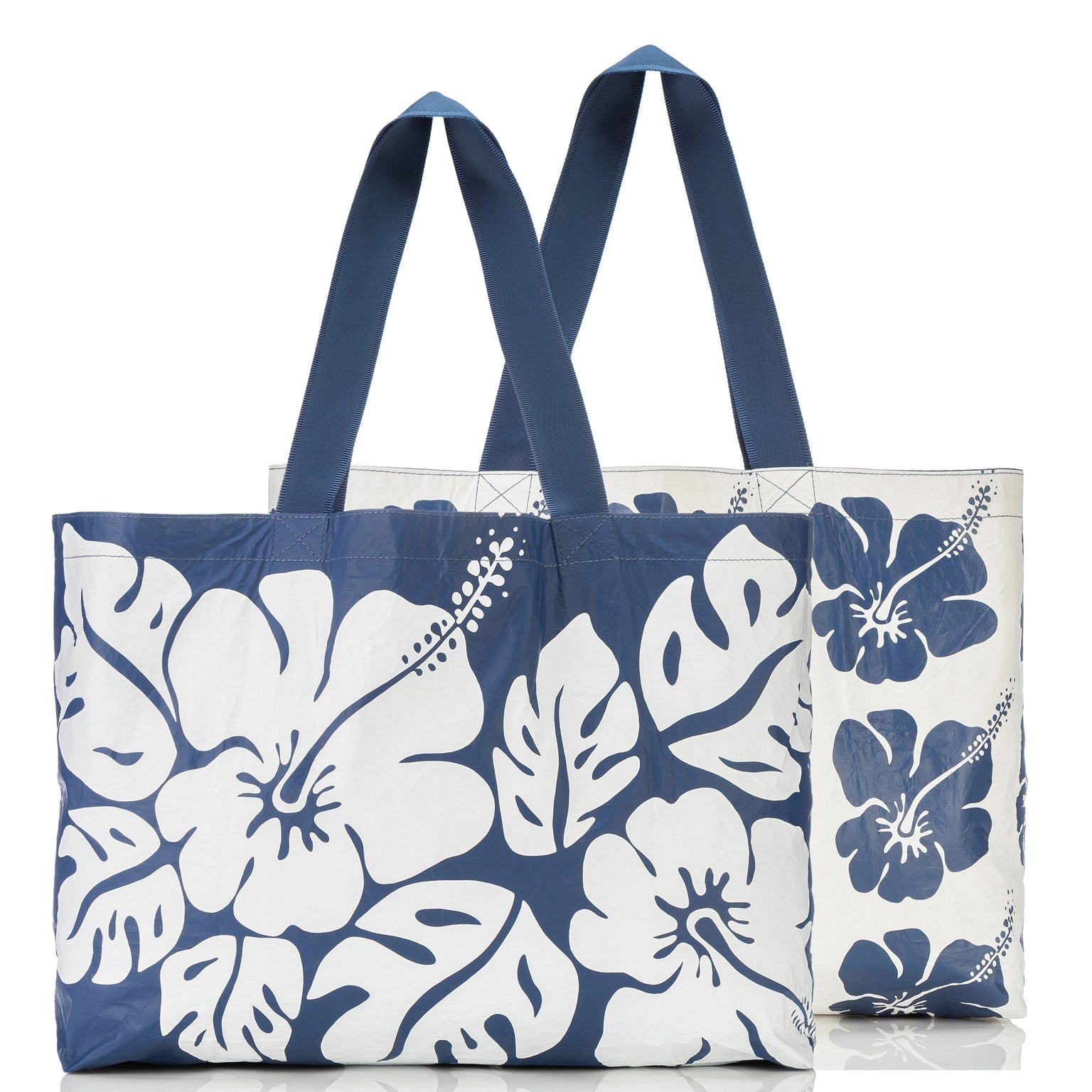 Aloha Big Island Hibiscus Holo Holo White/Navy