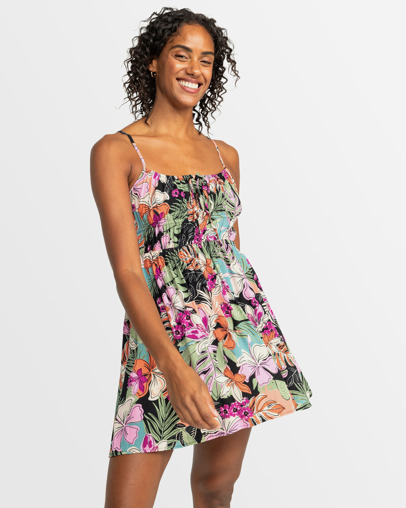 Roxy La Vida Mini Strappy Dress KTA2 M