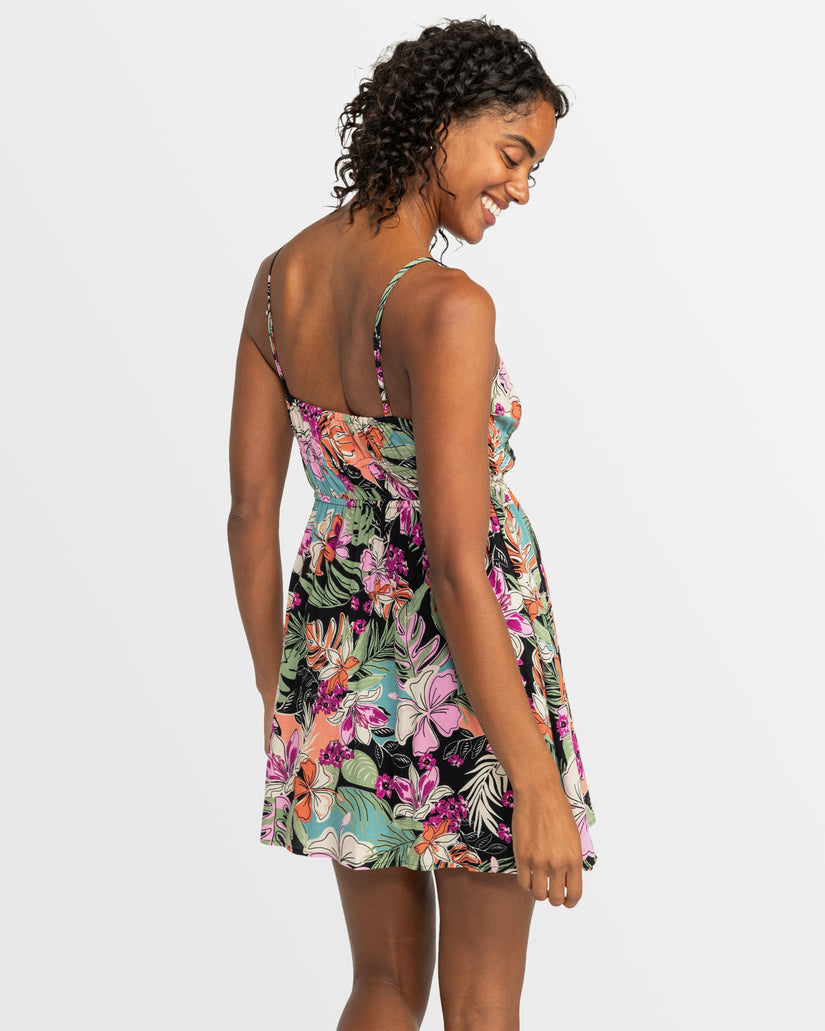 Roxy La Vida Mini Strappy Dress KTA2 XS