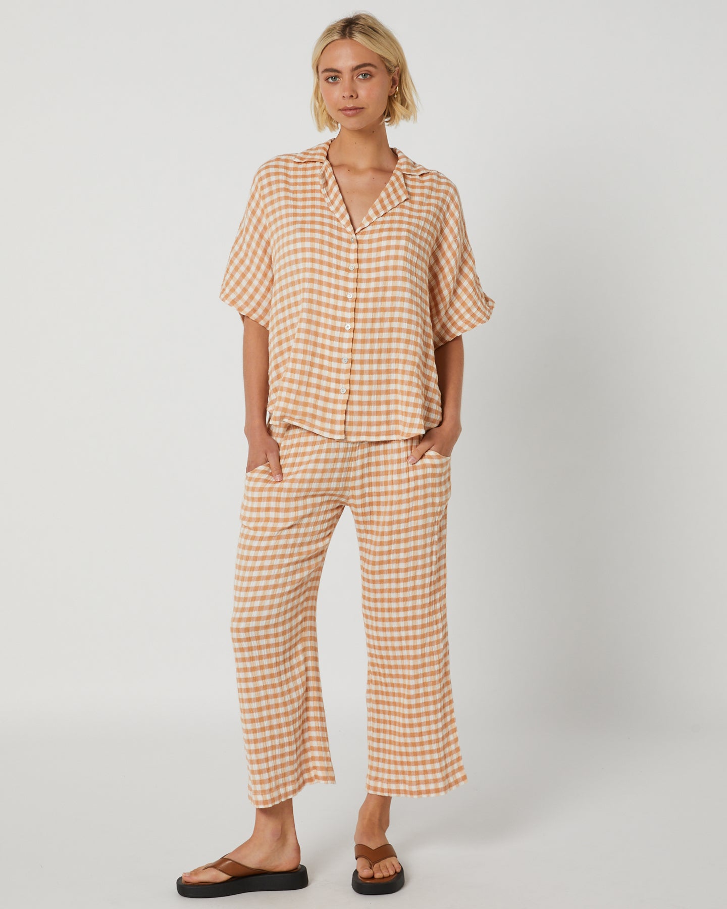 Rip Curl Premium Surf Check Pant 0297-LightBrown L