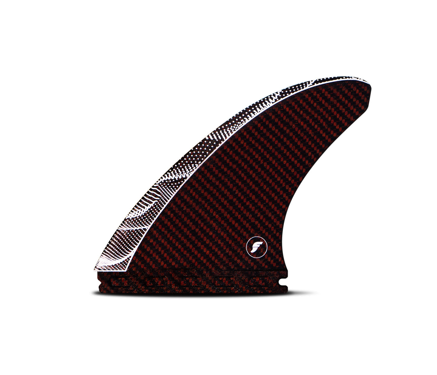Futures Fins JJF Scimitar Vapor Core Thruster Fin Set Red-Carbon L