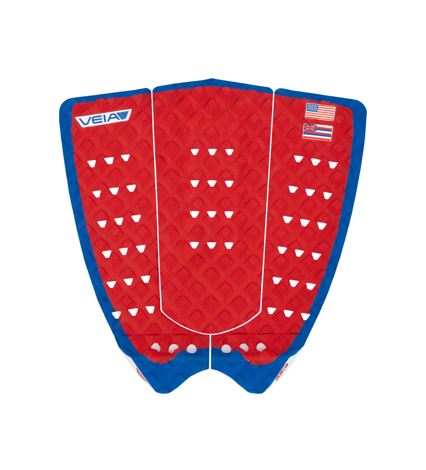 Veia JJF 3 Piece Round Tail Pro Pad USA/Red/Blue
