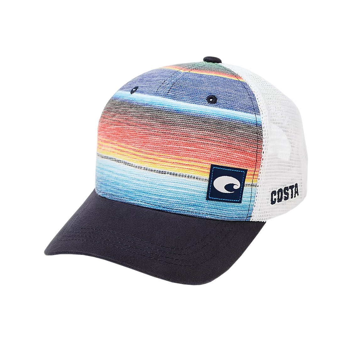Costa Baja Stripe Trucker Hat BLU OS